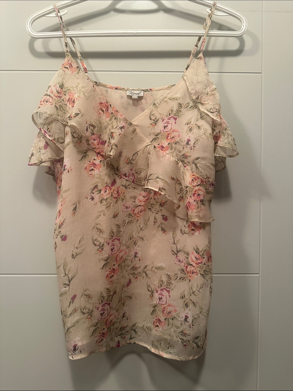 Kismet Blush Floral V-Neck Cami